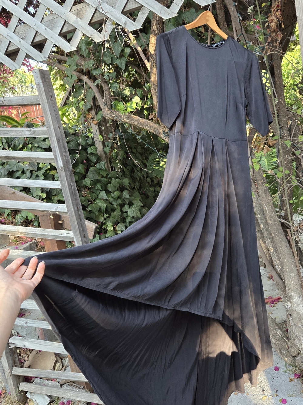 Universal Standard Black High-Low Dress